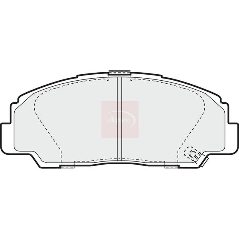 Apec Front Brake Pad Set fits Daihatsu Fourtrak 1984-1999 1.6 2.0 2.2 2.8