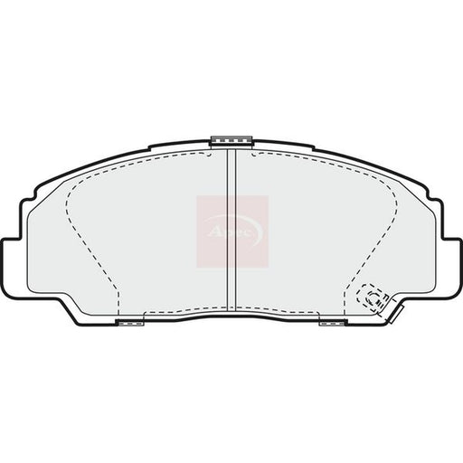 Apec Front Brake Pad Set fits Daihatsu Fourtrak 1984-1999 1.6 2.0 2.2 2.8