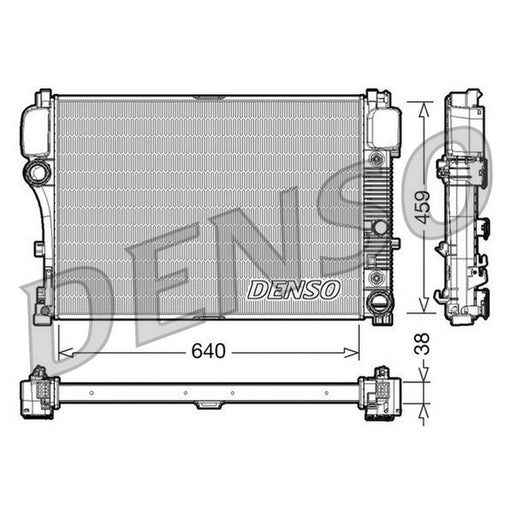 Denso Engine Radiator fits Mercedes-Benz S-Class 2005-2013
