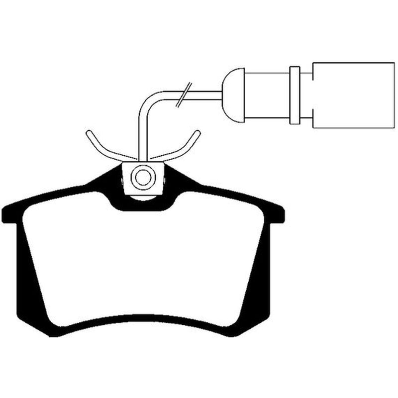 Abtex Rear Brake Pad Set fits Audi A4 B5 2000-2001