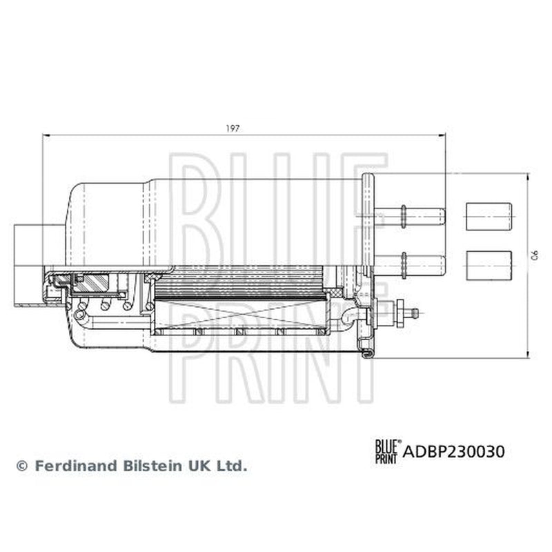 Blue Print Fuel Filter Element fits Citroën Relay III 2006-2015 3.0