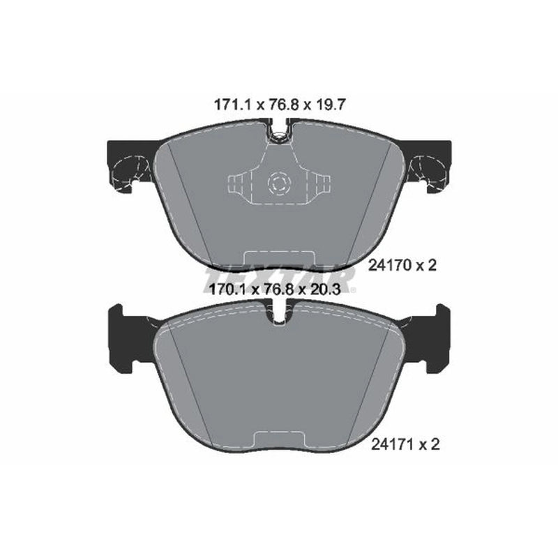 Textar Front Brake Pad Set 2417001