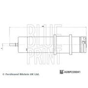 Blue Print Fuel Filter Element fits Alpina D5 2017-2020