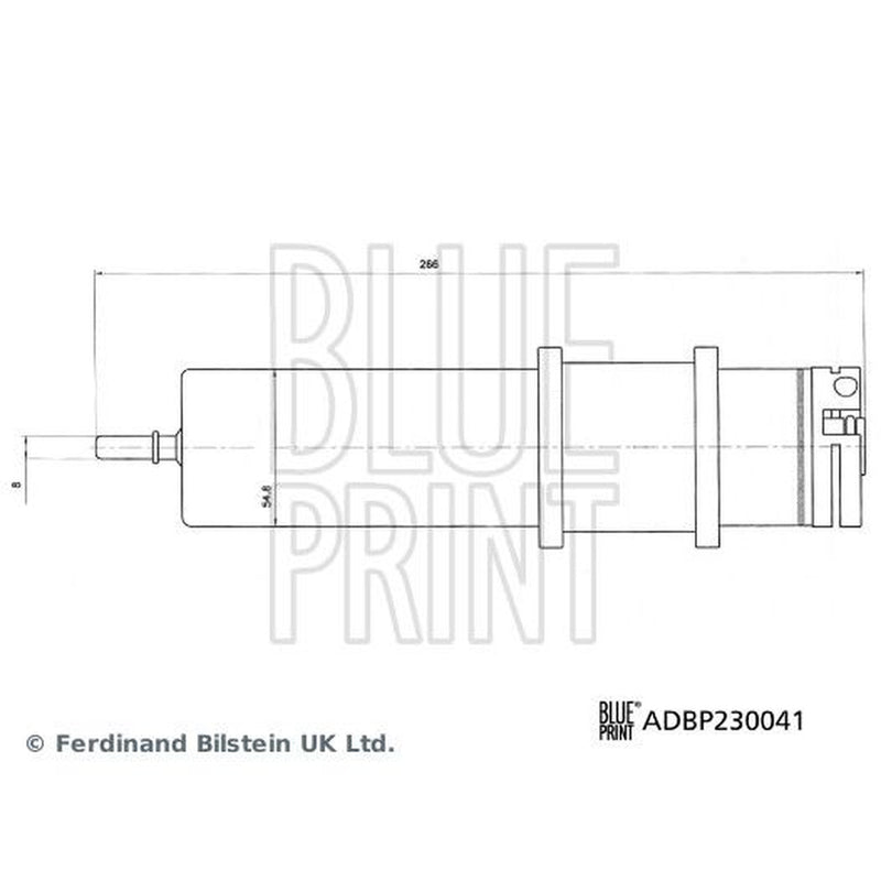 Blue Print Fuel Filter Element fits Alpina D5 2017-2020