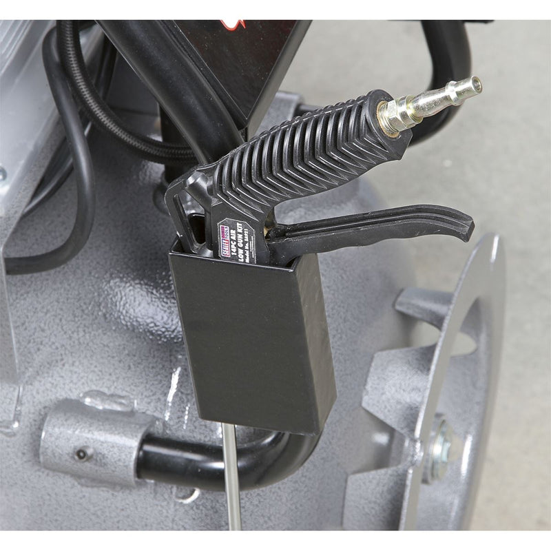 Sealey Air Compressor 100L Belt Drive 3hp with Front Control Panel SAC3103B Sealey - Dynamic Drive
