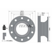 Textar 2 x Internally Vented Brake Discs 93322500