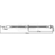 Borg & Beck Brake Hydraulic Hose Line Front BBH8037