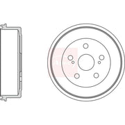 Apec Brake Drum Assembly Rear fits Suzuki Grand Vitara II 2005-2015 1.6 1.9 2.0
