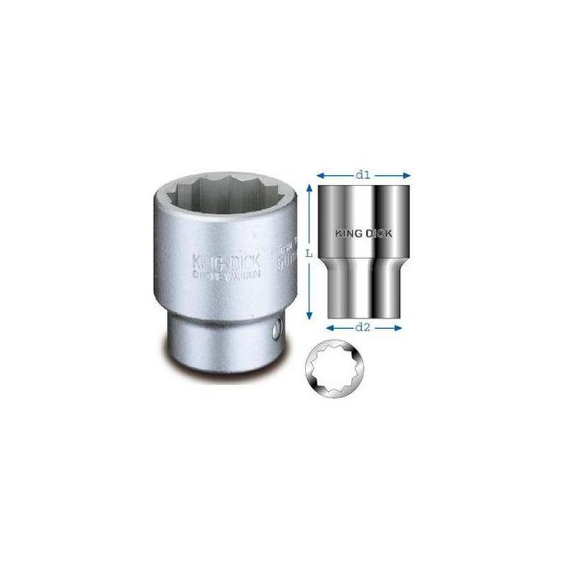 King Dick Socket SD 1/4" AF 6pt 9/32" King Dick - Dynamic Drive