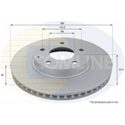 Comline Front & Rear Brake Discs & Pads fits Mazda 3 2013-2019 1.5 1.6 2.0 2.2