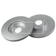 Borg & Beck 2 x Vented Front Brake Discs BBD5674