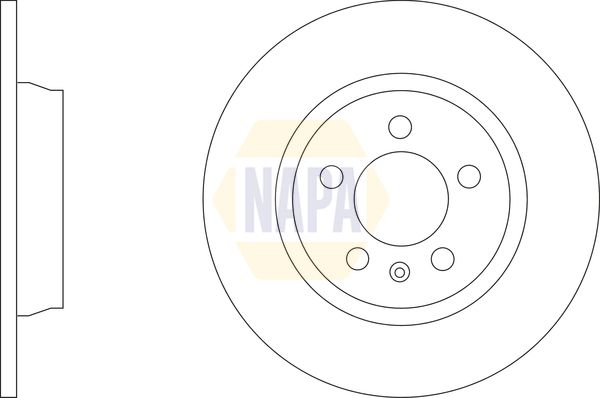 NAPA Brake Disc Set Solid