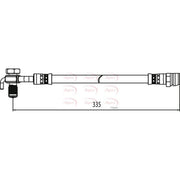 Apec Brake Hydraulic Hose Line Rear Left fits Ford Galaxy II 2006-2015