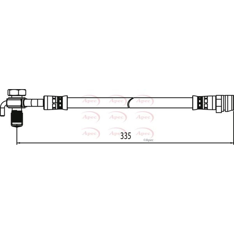 Apec Brake Hydraulic Hose Line Rear Left fits Ford Galaxy II 2006-2015