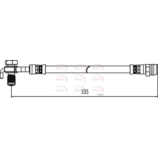 Apec Brake Hydraulic Hose Line Rear Left fits Ford Galaxy II 2006-2015