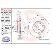 Brembo Front Brake Discs & Pads fits Mercedes-Benz A-Class 2015-2018 176.052