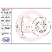 Brembo Front & Rear Brake Discs & Pads fits Citroën C3 Aircross II 2024-2025 1.2