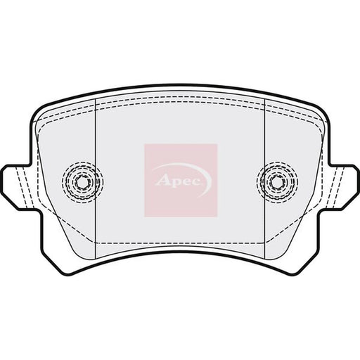 Apec Rear Brake Pad Set PAD2190