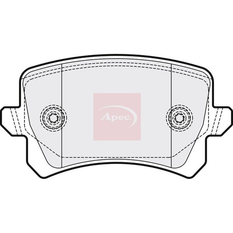 Apec Rear Brake Pad Set fits Audi Q3 2013-2018 2.5