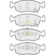NAPA Front Brake Pad Set fits Chrysler Ypsilon 2011-2021 0.9 1.2 1.3