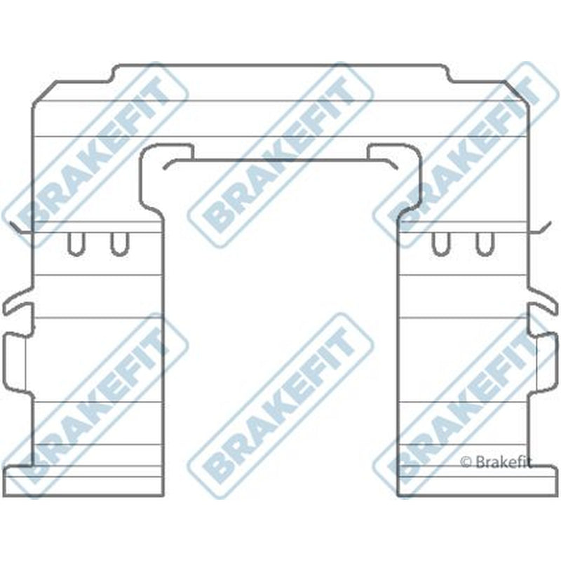 Apec Brake Pad Accessory Fitting Kit Front fits Subaru Forester 2002-2013