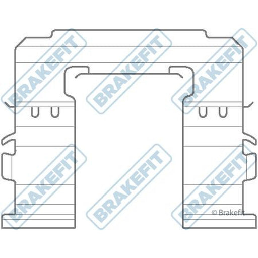 Apec Brake Pad Accessory Fitting Kit Front fits Subaru Forester 2002-2013