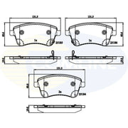 Comline Front Brake Discs & Pads fits Kia Venga 2010-2019 1.4 1.6