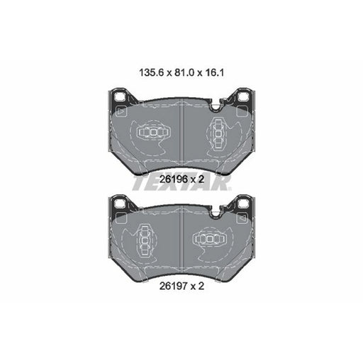 Textar Front Brake Pad Set 2619601