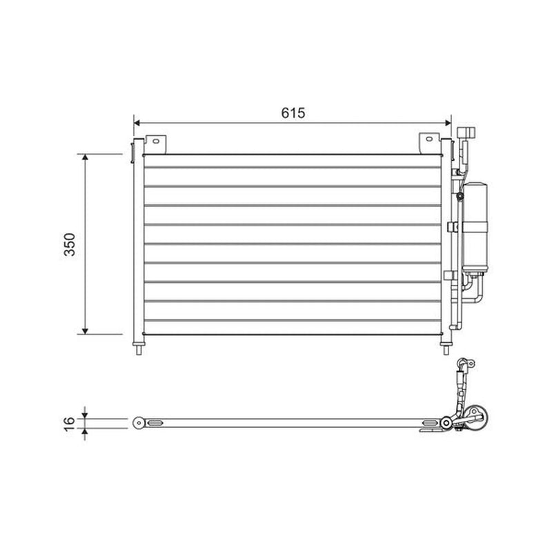 Valeo Air Conditioning Condenser 814038