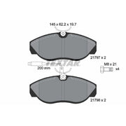 Textar Front Brake Pad Set 2179701