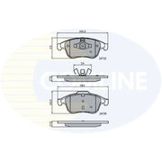 Comline Front & Rear Brake Discs & Pads fits Renault Megane III 2013-2015 2.0