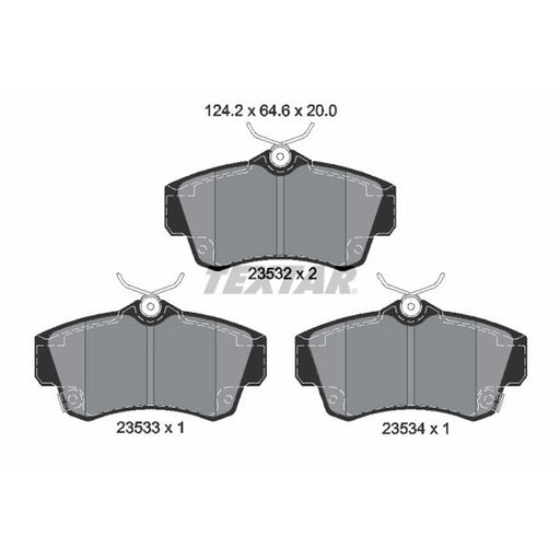 Textar Front Brake Pad Set 2353202
