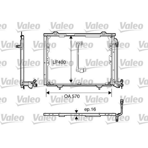 Valeo Air Conditioning Condenser 816900
