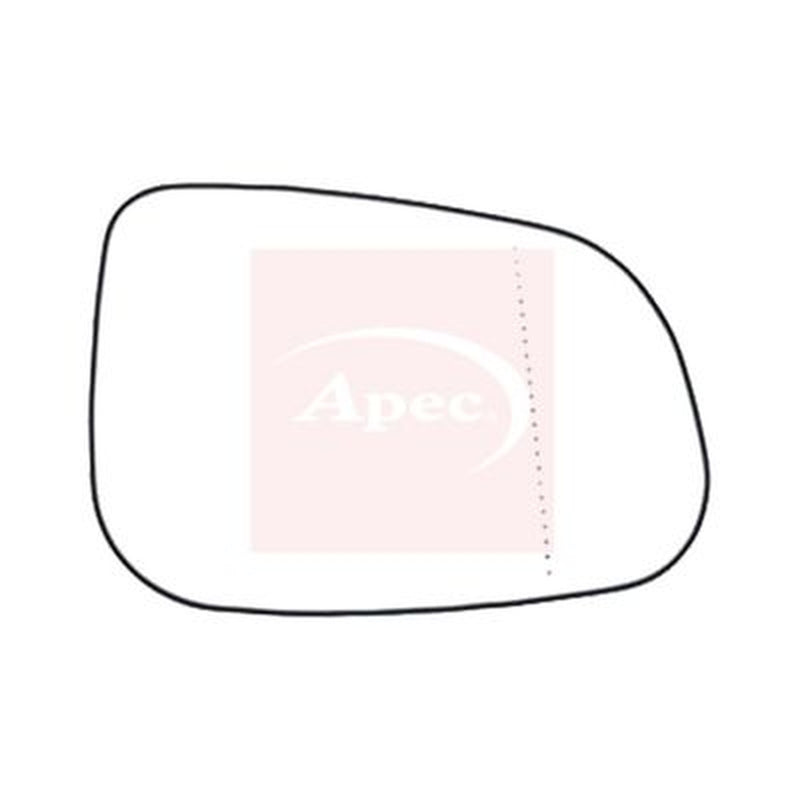 Apec Exterior Wing Mirror Glass Right fits Volvo C30 2006-2013 1.6 1.8 2.0 2.4