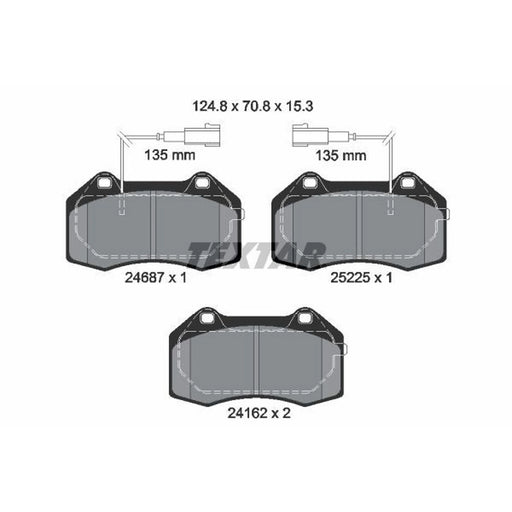 Textar Front Brake Pad Set 2468703