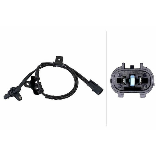 Hella ABS Wheel Speed Sensor Front Left fits Hyundai I10 I 2007-2018 1.0 1.1 1.2