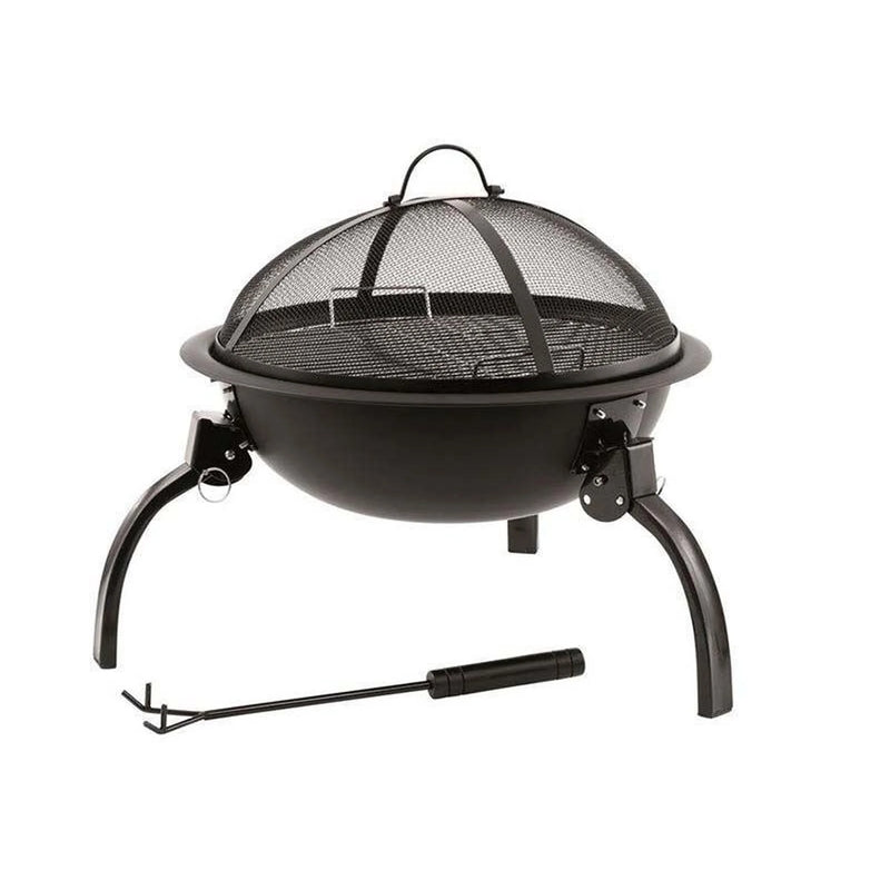 Outwell Fire Pit Cazal M 44.5x38cm Portable BBQ with Cooking Grate