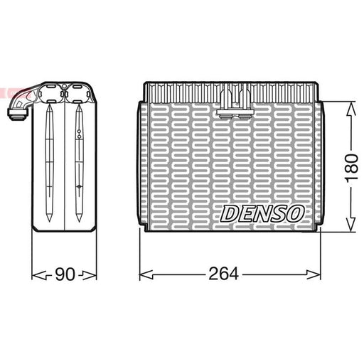 Denso Air Conditioning Evaporator fits Alfa Romeo 145 1994-2001 1.6 1.8 1.9