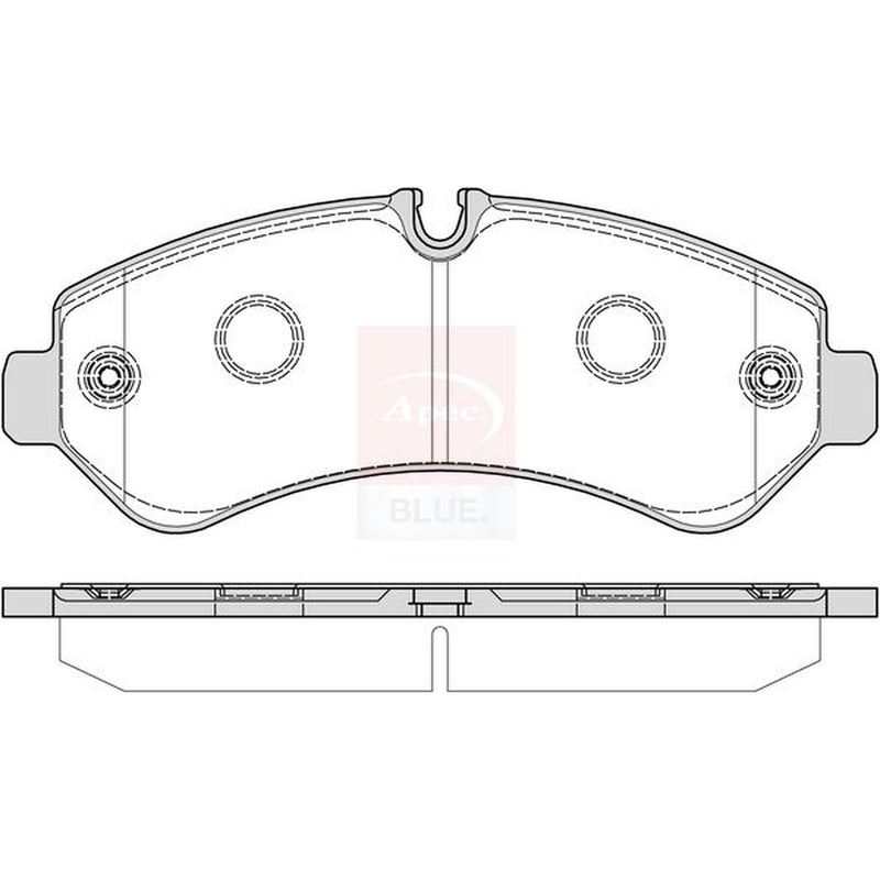 Apec Rear Brake Pad Set fits Mercedes-Benz Sprinter 3,5-T Tourer Bus 2018-2021