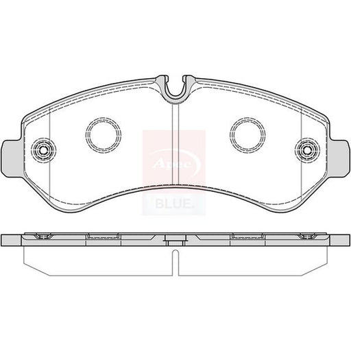 Apec Rear Brake Pad Set fits Mercedes-Benz Sprinter 3,5-T Tourer Bus 2018-2021