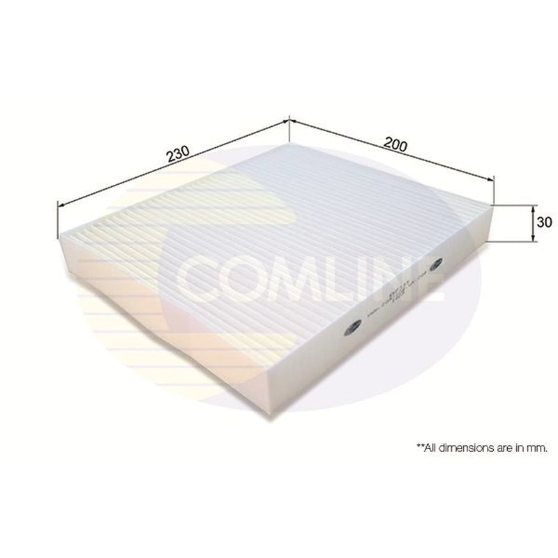 Comline Cabin Air Filter (Pollen Filter) fits Chrysler Grand Voyager V 2007-2008