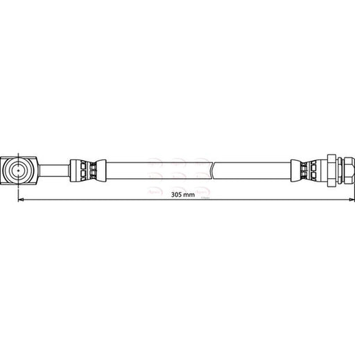 Apec Brake Hydraulic Hose Line Rear HOS4193