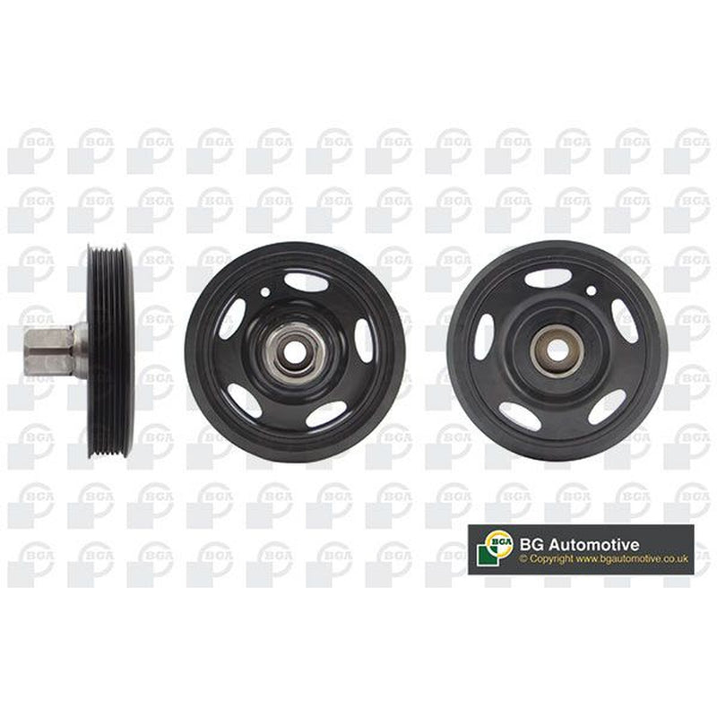 BGA Crank Shaft Belt Pulley fits Opel Adam 2012-2019 1.2 1.4