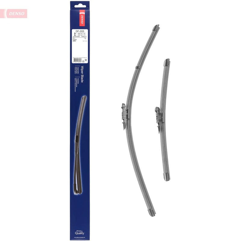 Denso Front & Rear Wiper Blade Set fits Nissan Juke 2010-2019 1.2 1.5 1.6