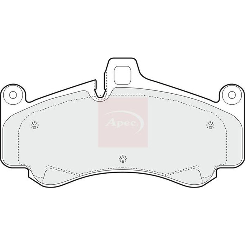 Apec Front Brake Pad Set fits Porsche 911 2001-2012 3.6 3.8 4.0