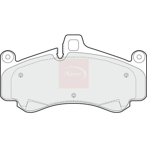 Apec Front Brake Pad Set fits Porsche 911 2001-2012 3.6 3.8 4.0