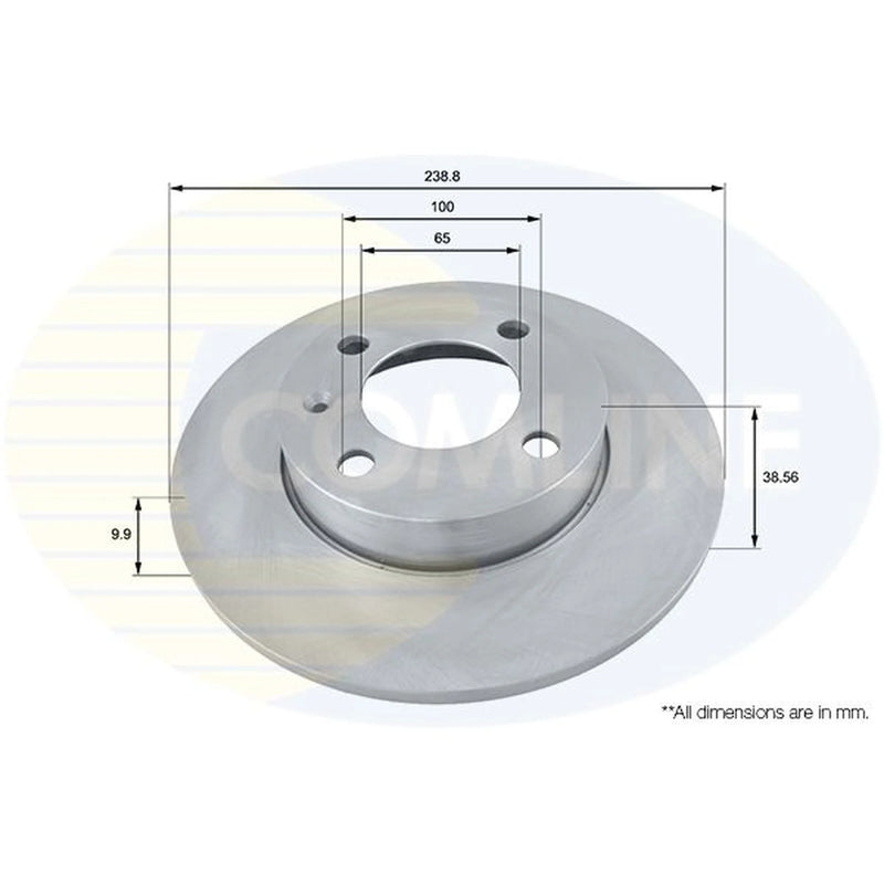 Comline Front & Rear Brake Discs & Pads fits Seat Ibiza 1996-1999 2.0