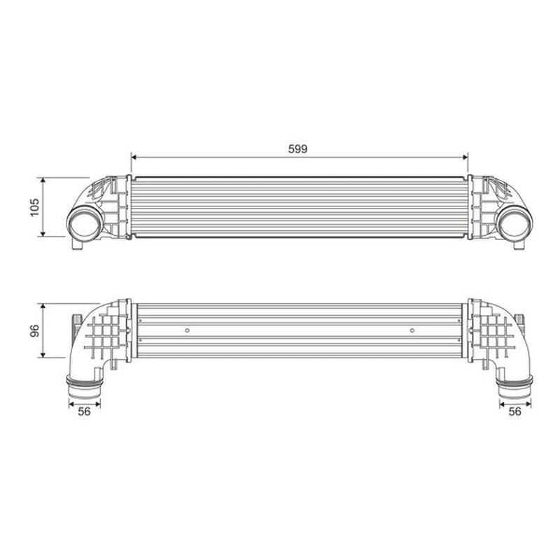 Valeo Intercooler (Charge Air Cooler) 818698