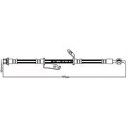 Juratek Brake Hydraulic Hose Line Front Left fits Toyota Avensis 2008-2018