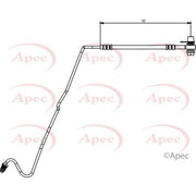 Apec Brake Hydraulic Hose Line Rear Right fits Skoda Fabia I 1999-2008 1.9 2.0